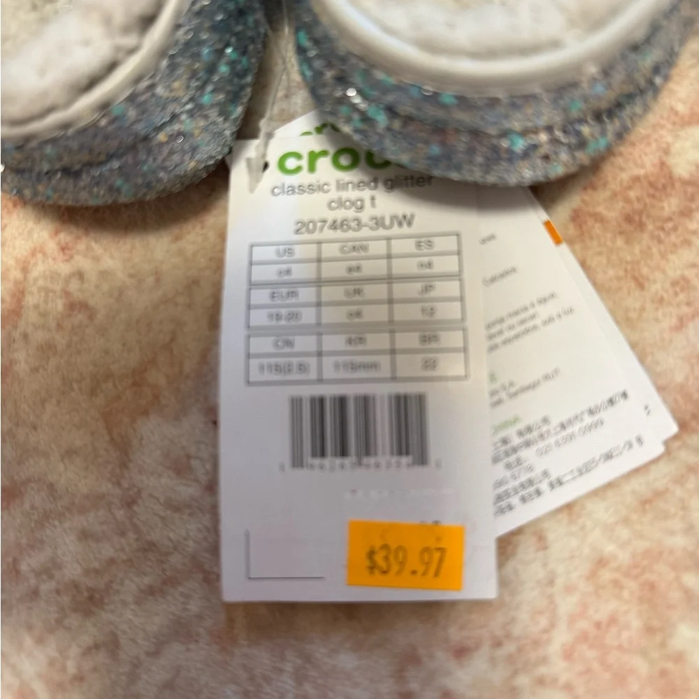 Brand New Glitter Crocs